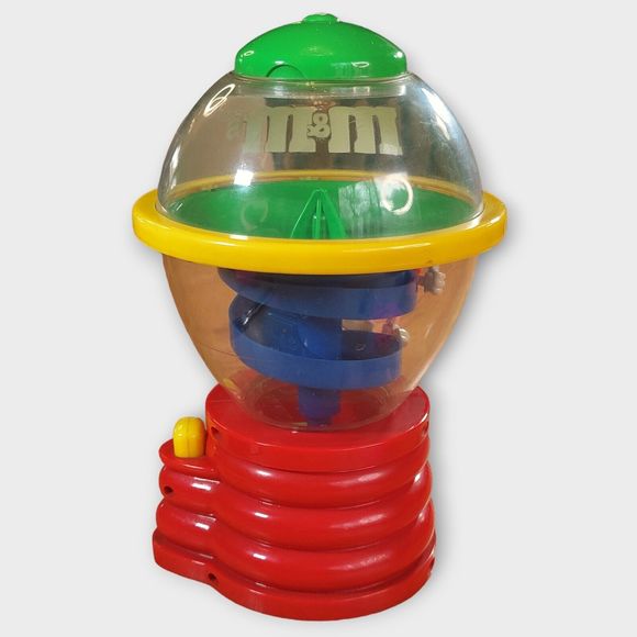M&M's Collectible Fun Machine Spinning Candy Dispenser Red & Yellow M&Ms - Picture 4 of 8
